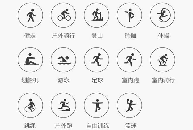 认识运动图标，探索、理解与运用